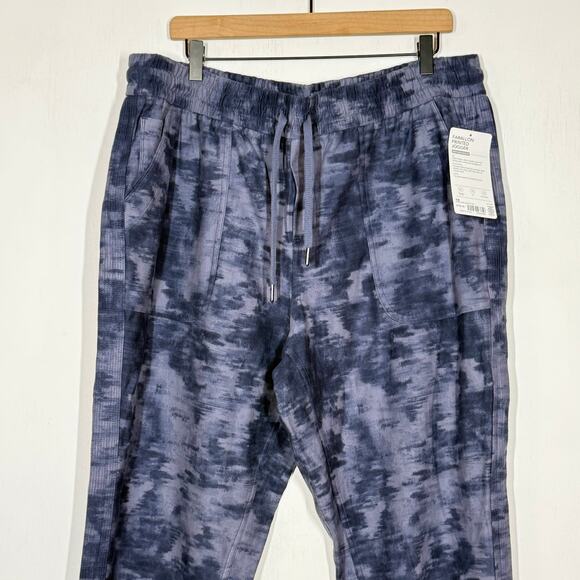 NEW Athleta Farallon Jogger Plus Size 18 Violet Tie Dye Drawstring Athleisure - Picture 5 of 10